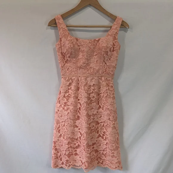 Jill Stuart Dresses Vintage Jill Stuart Peach Floral Lace